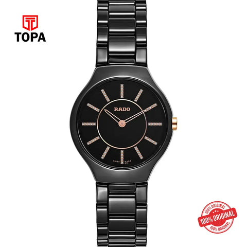 Rado R27742702 (03062) Pre-Owned Ceramic Band Women Watch - Topa