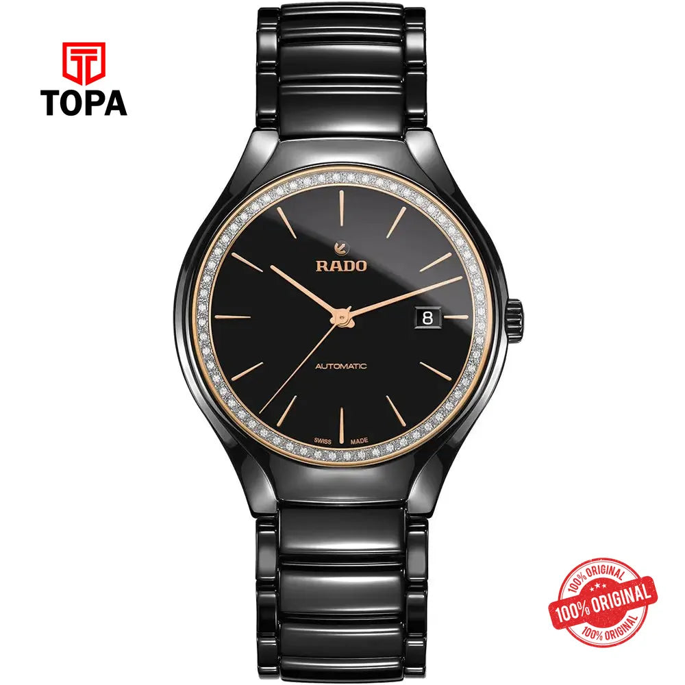 Rado True Automatic R27056852 (03070) Pre-Owned Ceramic Band Men Watch - Topa