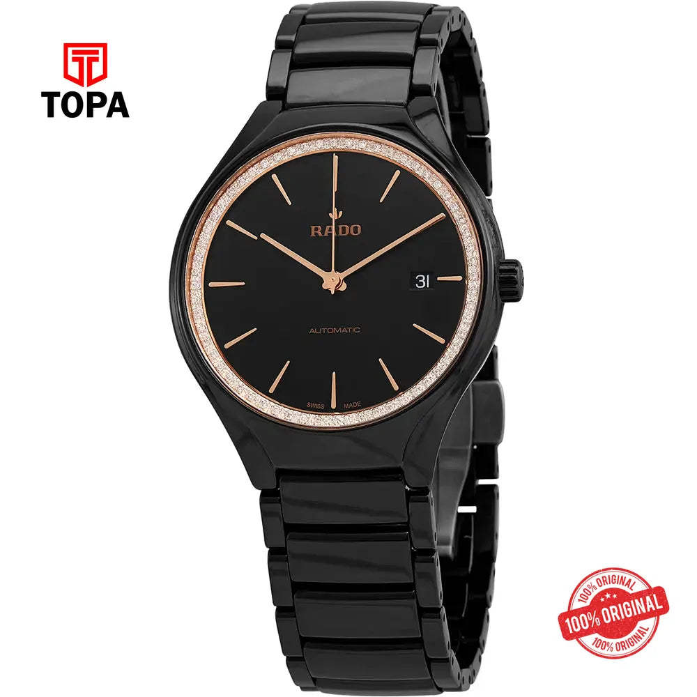 Rado True Automatic R27056852 (03070) Pre-Owned Ceramic Band Men Watch - Topa
