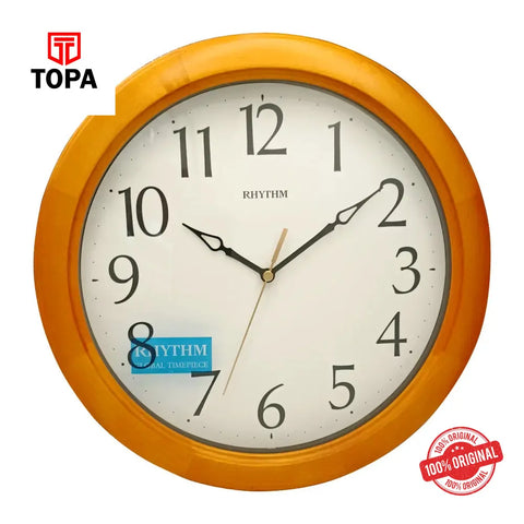 Rhythm CMG270NR07 Wooden Wall Clock - Topa