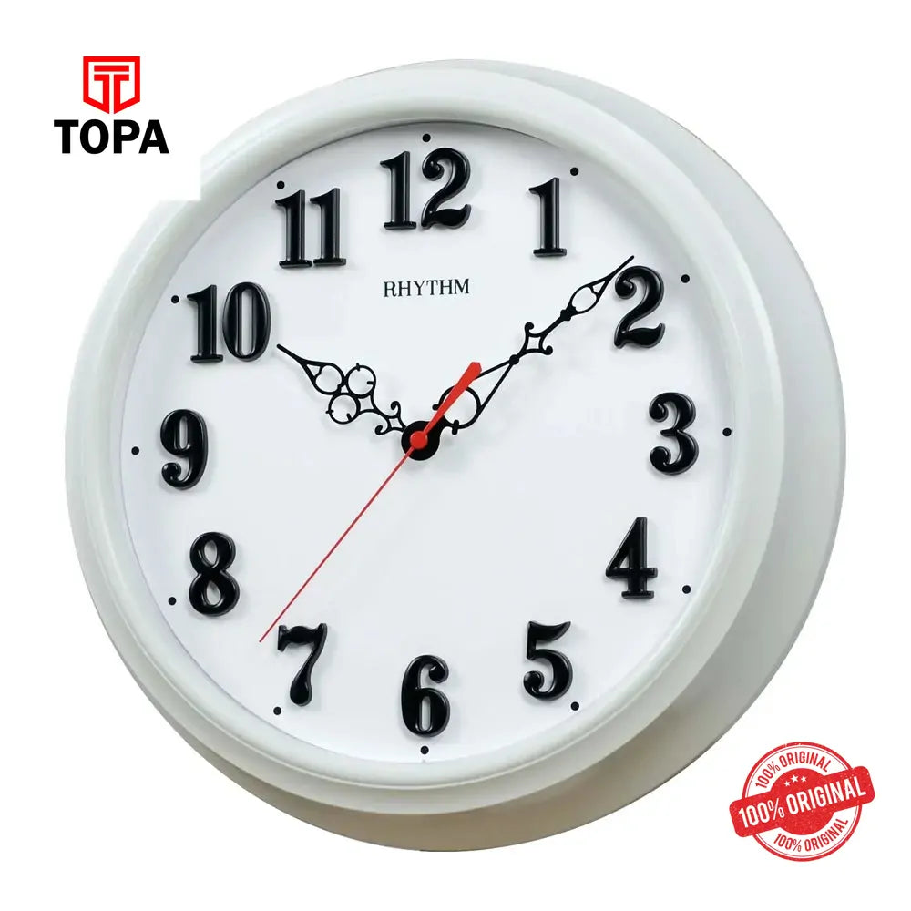 Rhythm CMG491NR03 Basic Wall Clock - Topa