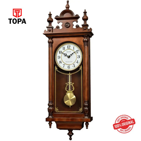 Rhythm CMJ583NR06 Westminster Wooden Wall Clock - Topa