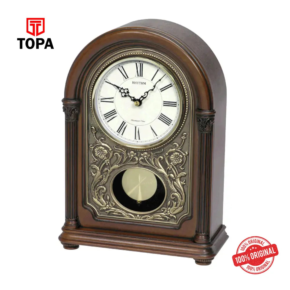 Rhythm CRJ731NR06 Wooden Table Clock - Topa