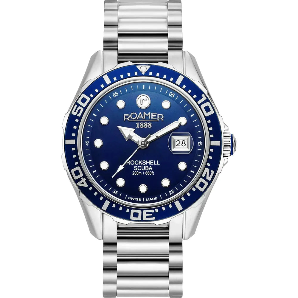 Roamer Rockshell Mark III Scuba 220858 41 45 50 Swiss watch