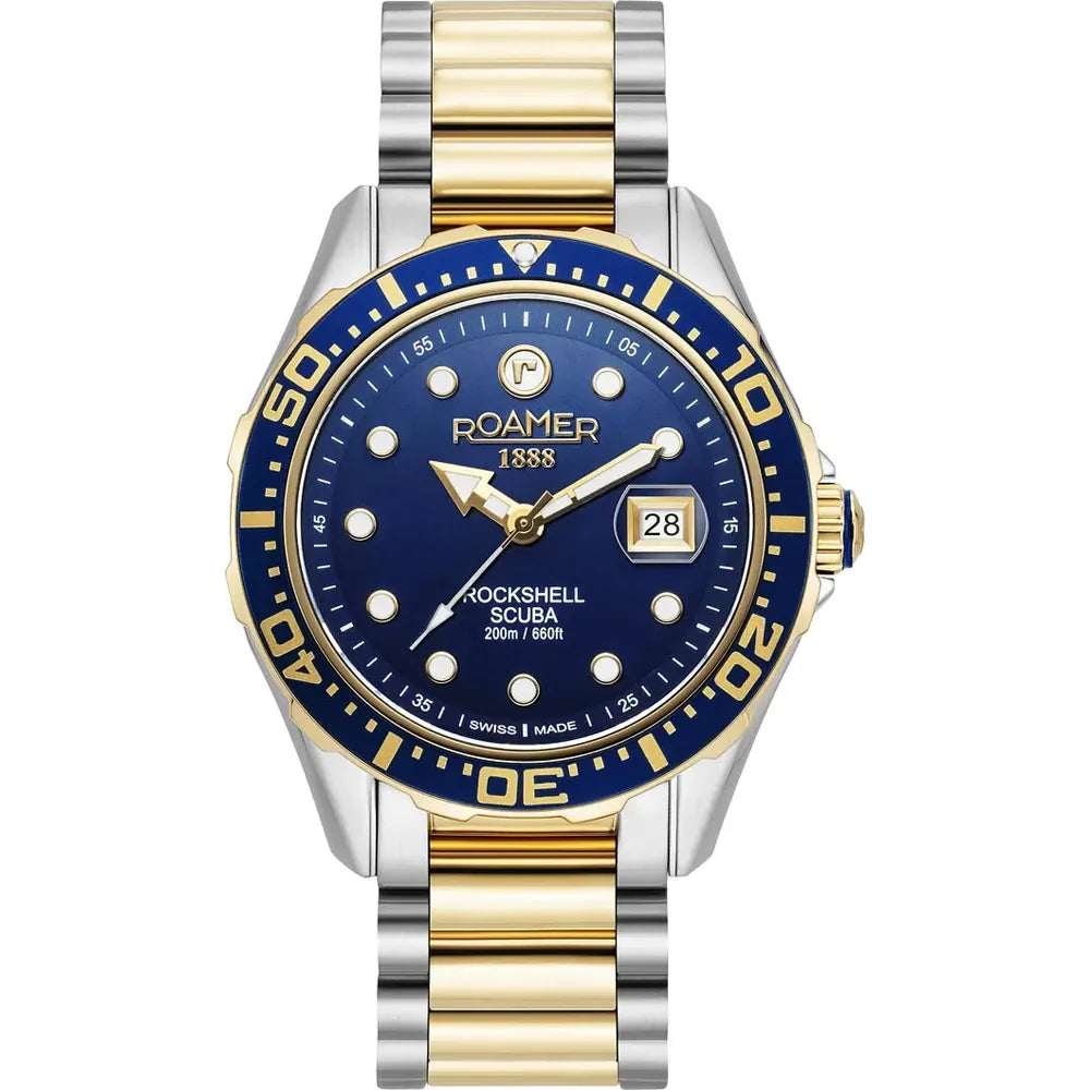 Roamer Rockshell Mark III Scuba 220858 47 45 50 Swiss watch