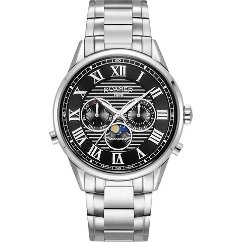 Roamer Superior Moon Phase 513821 41 85 50 Swiss watch