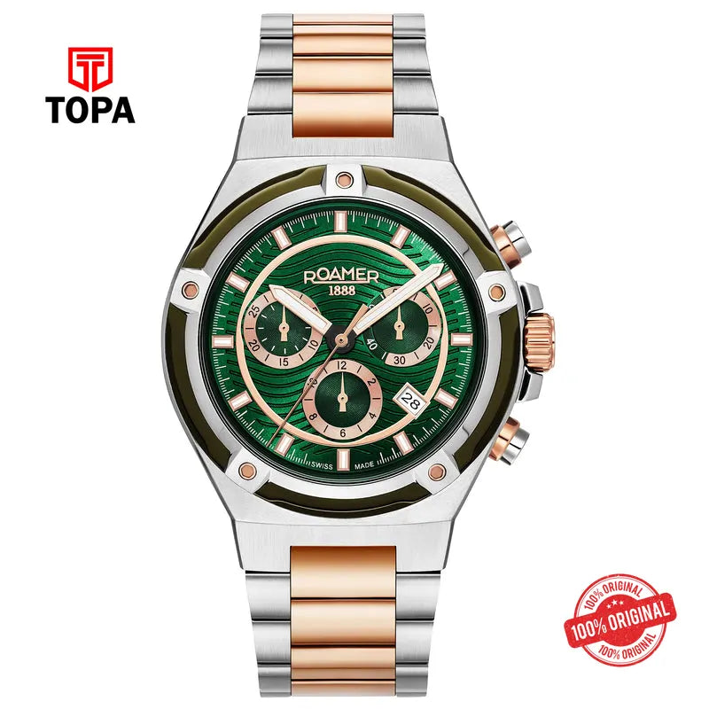 Roamer Men's Tempo Master Two-Tone Watch 221837 49 75 20 - Topa