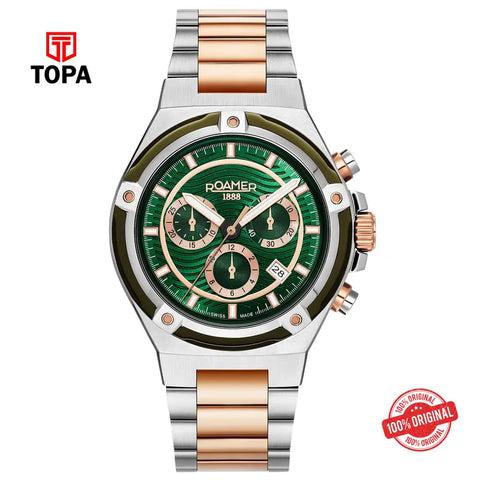 Roamer Men's Tempo Master Two-Tone Watch 221837 49 75 20 - Topa