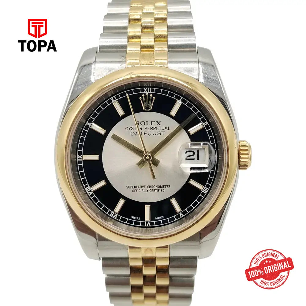 Rolex 116203 Datejust Pre-Owned Metal Band Men Watch - Topa