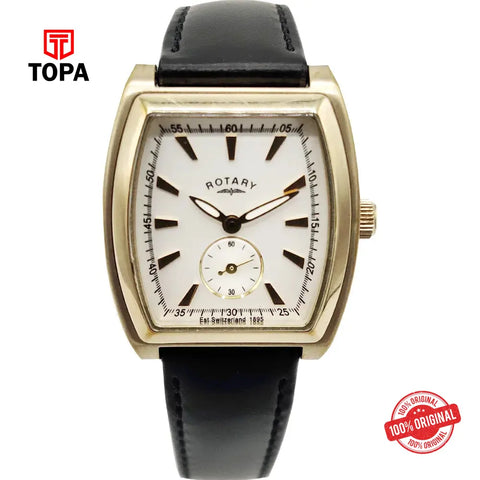 Rotary 02932 Pre-Owned Leather Band Men Watch - Topa