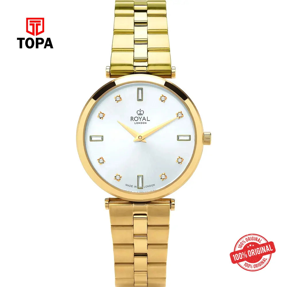 Royal London 21477-08 Metal Band Women Watch - Topa
