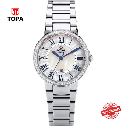 Royal London 21501-01 Metal Band Women Watch - Topa