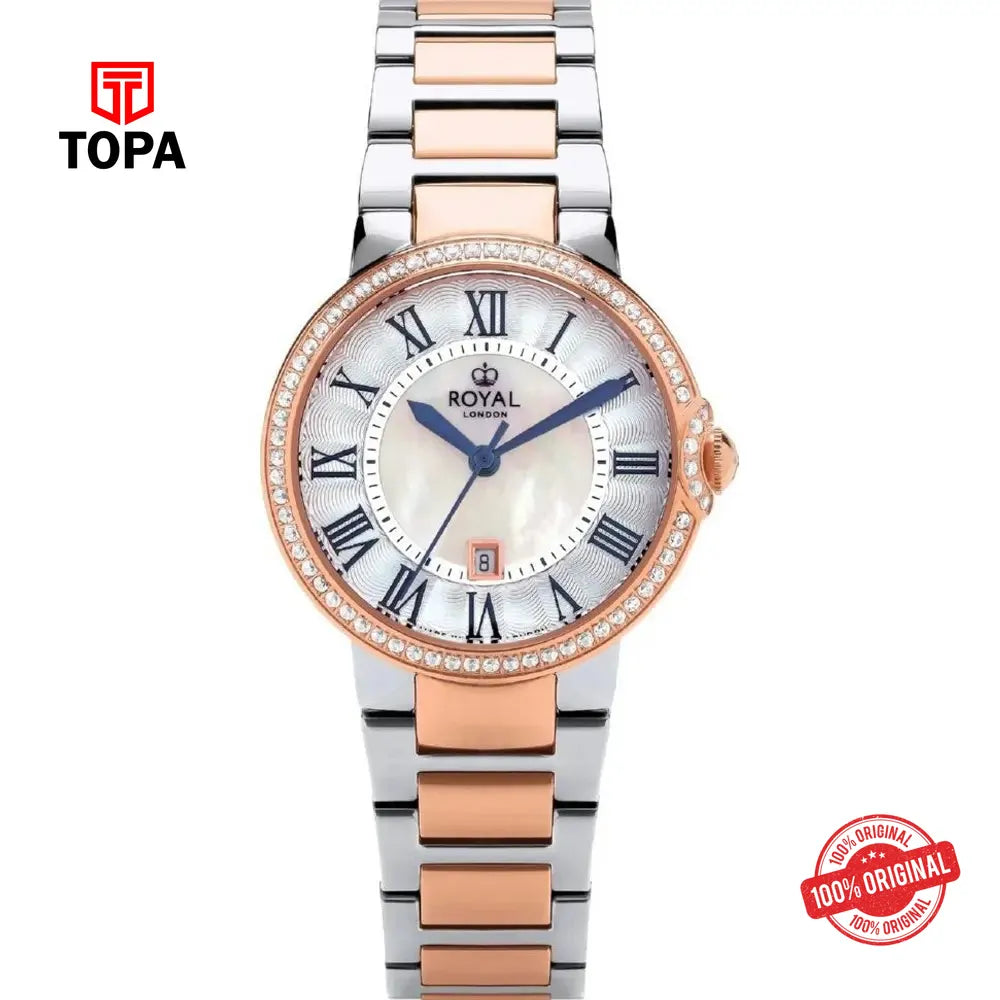 Royal London 21501-06 Metal Band Women Watch - Topa
