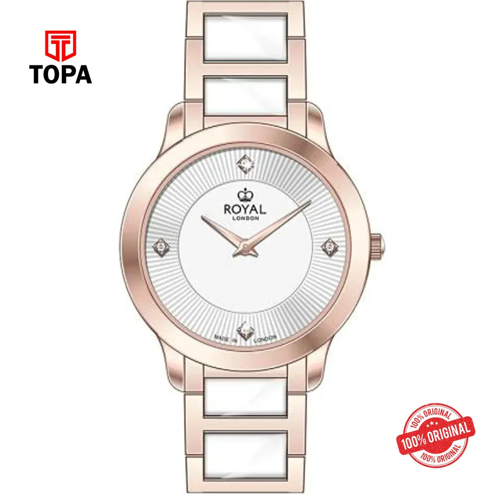 Royal London 21525-03 Metal Band Women Watch - Topa