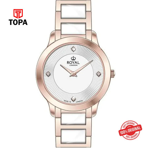 Royal London 21525-03 Metal Band Women Watch - Topa