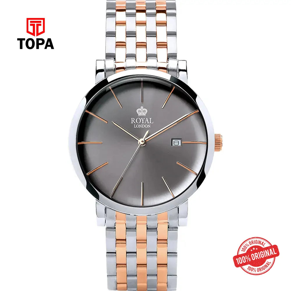 Royal London 41346-05 Metal Band Men Watch - Topa