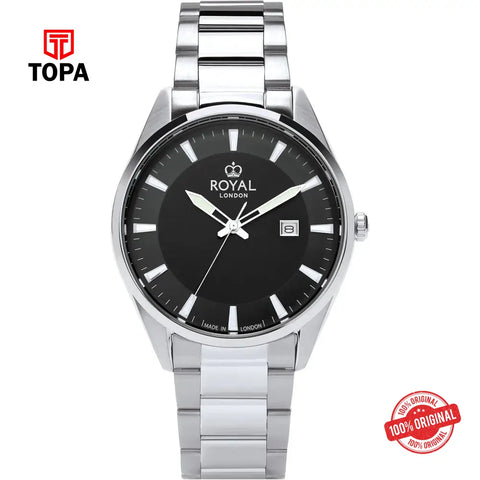 Royal London 41393-06 Metal Band Men Watch - Topa