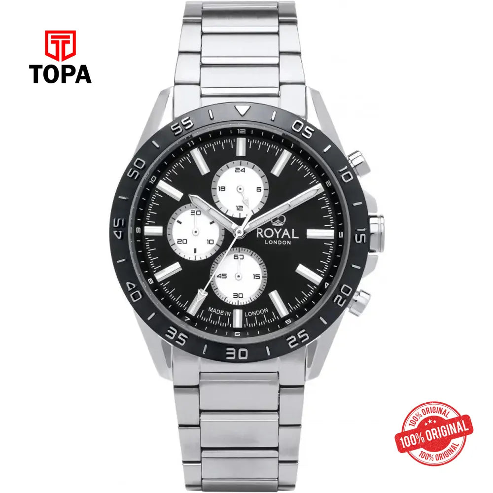 Royal London 41411-04 Metal Band Men Watch - Topa