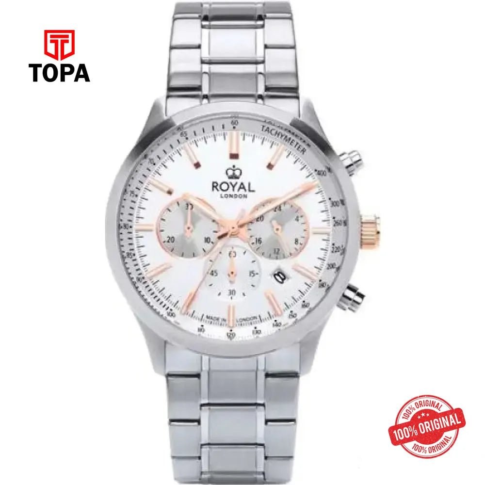 Royal London 41454-07 Metal Band Men Watch - Topa