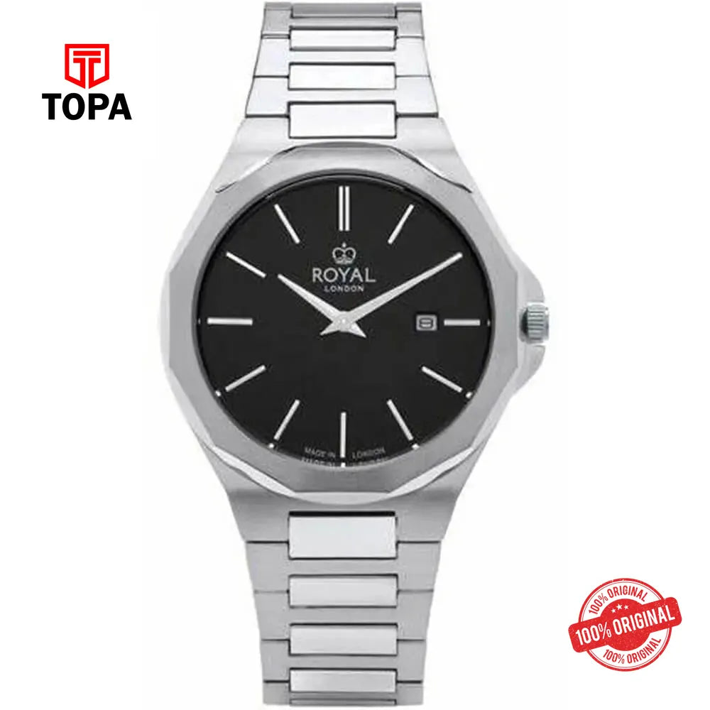 Royal London 41480-01 Metal Band Men Watch - Topa