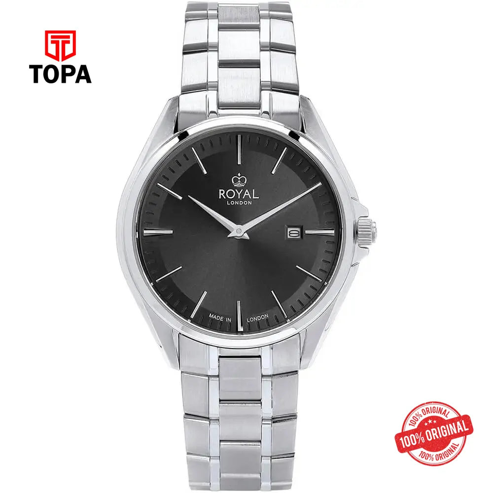 Royal London 41485-01 Metal Band Men Watch - Topa