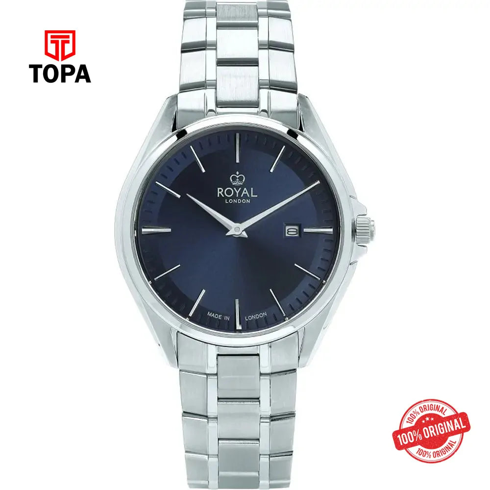 Royal London 41485-03 Metal Band Men Watch - Topa