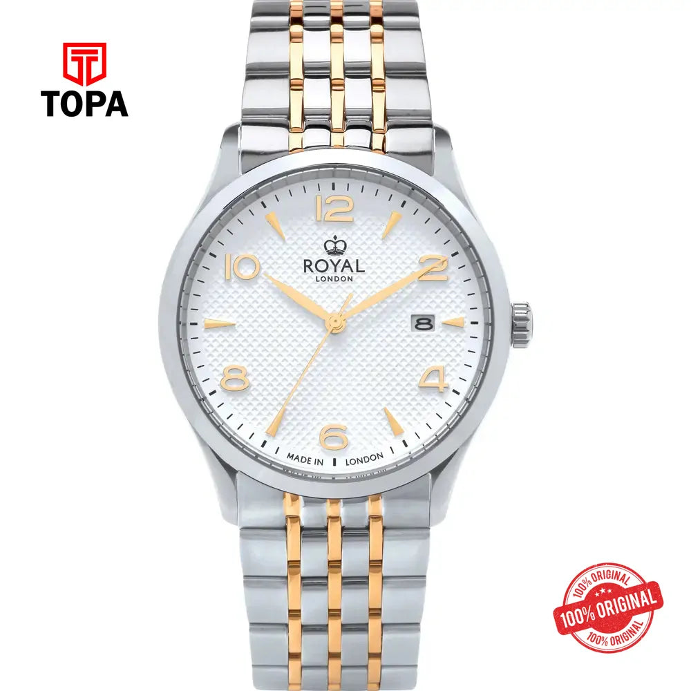 Royal London 41486-04 Metal Band Men Watch - Topa