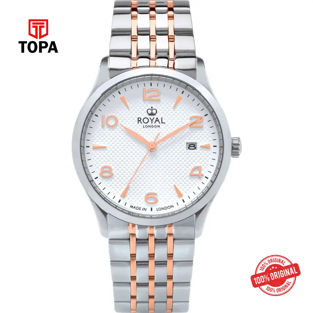 Royal London 41486-05 Metal Band Men Watch - Topa
