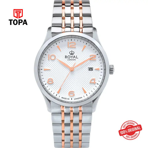 Royal London 41486-05 Metal Band Men Watch - Topa