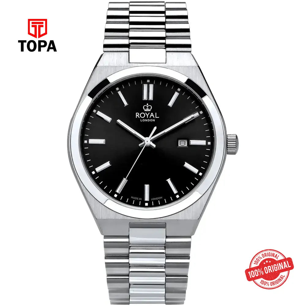 Royal London 41508-01 Metal Band Men Watch - Topa