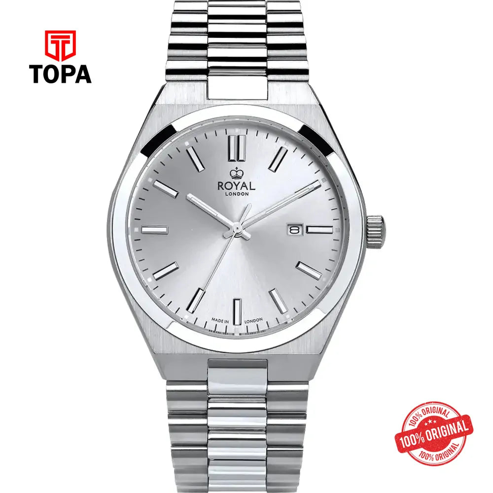 Royal London 41508-02 Metal Band Men Watch - Topa