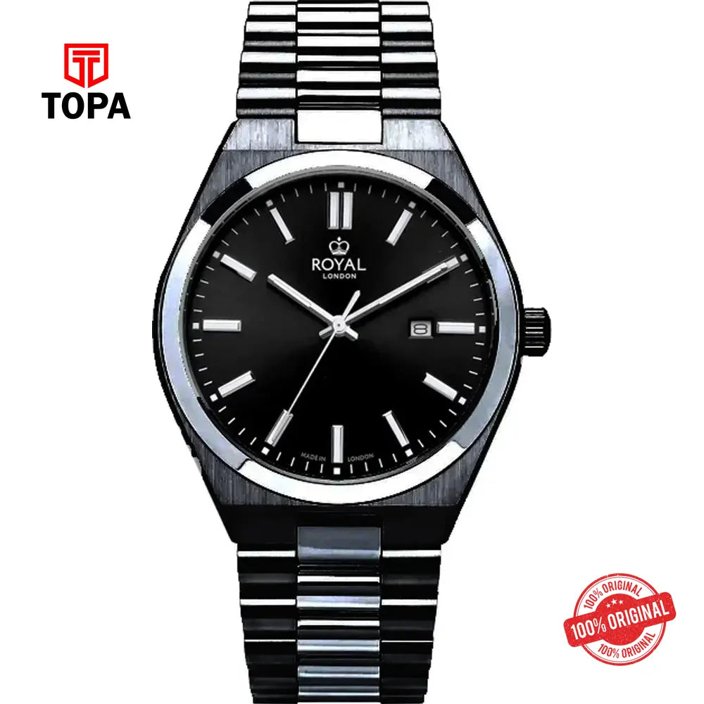 Royal London 41508-06 Metal Band Men Watch - Topa