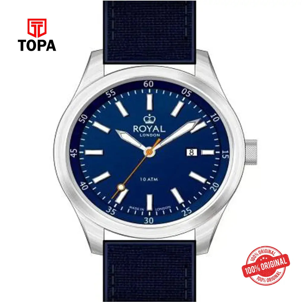 Royal London 41511-02 Nylon Band Men Watch - Topa