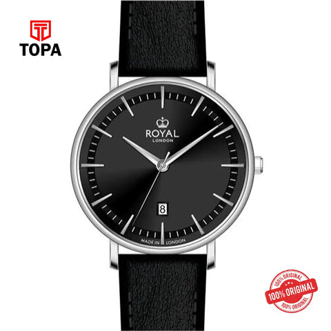 Royal London 41516-02 Leather Band Men Watch - Topa