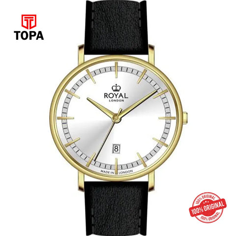Royal London 41516-04 Leather Band Men Watch - Topa