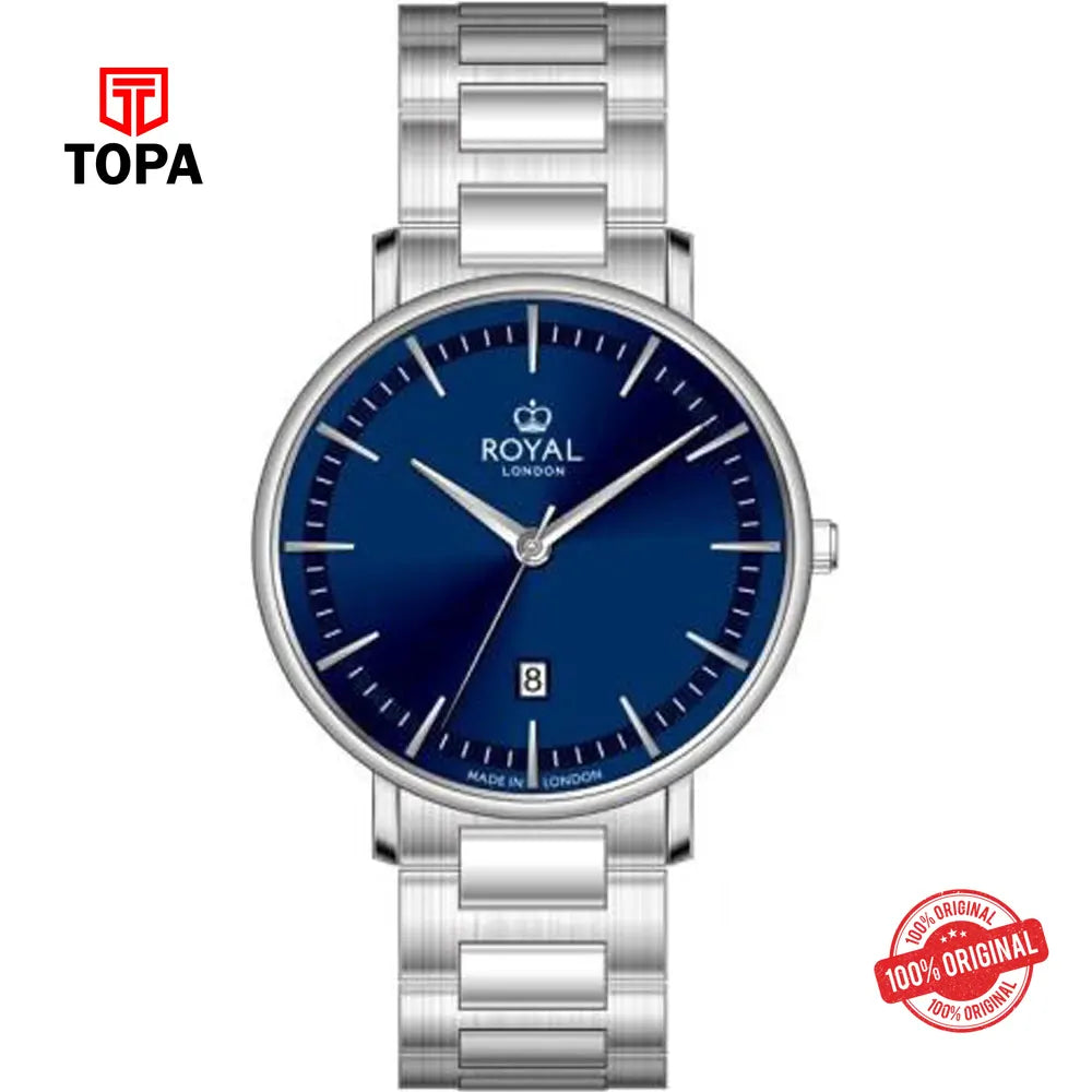 Royal London 41516-07 Metal Band Men Watch - Topa