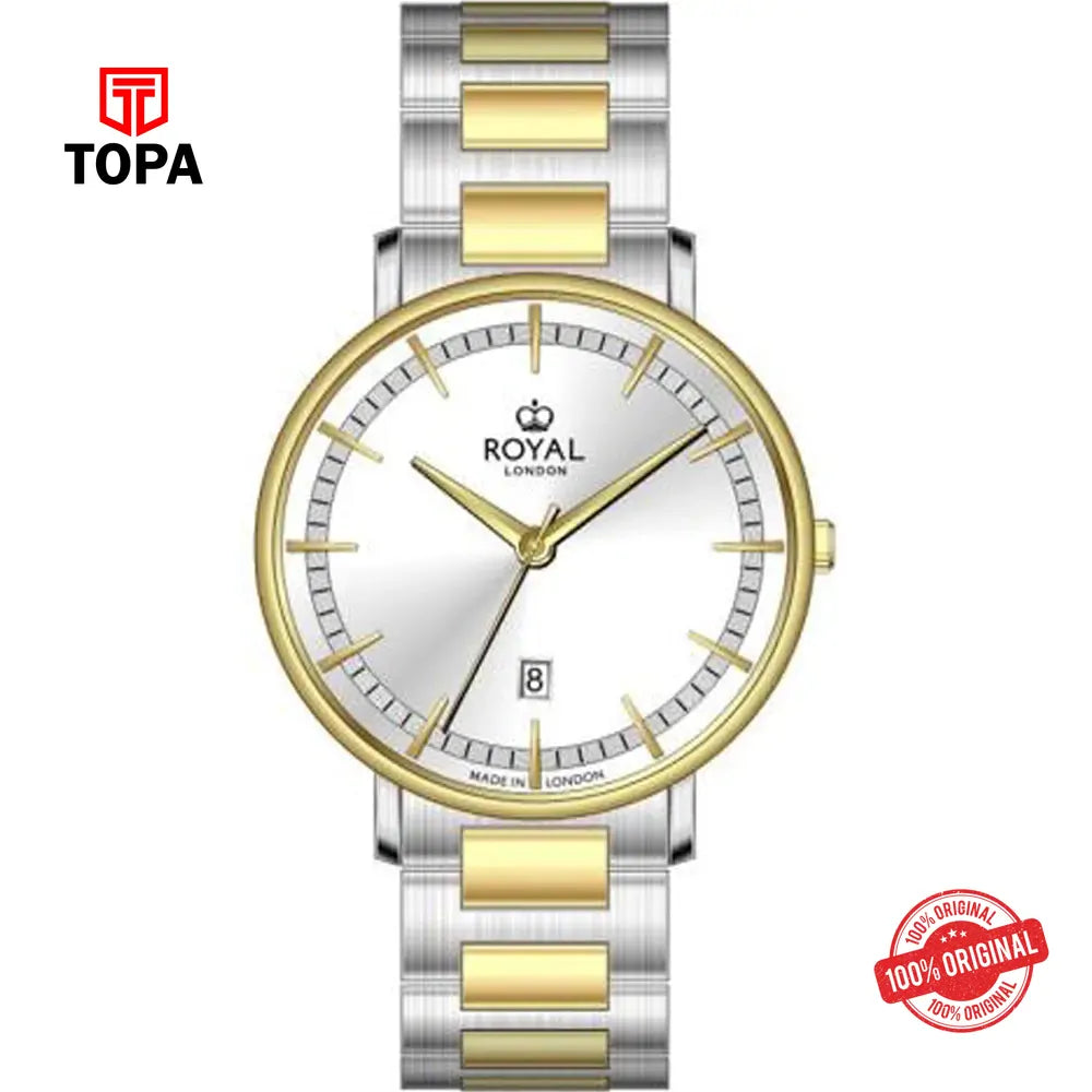 Royal London 41516-08 Metal Band Men Watch - Topa