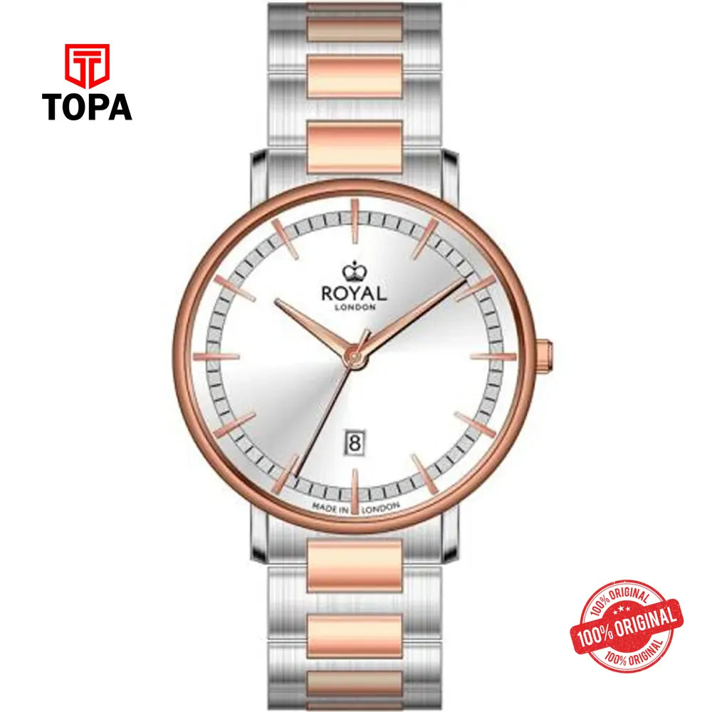 Royal London 41516-09 Metal Band Men Watch - Topa