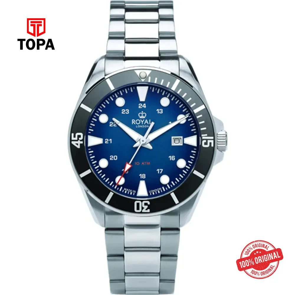 Royal London 41517-07 Metal Band Men Watch - Topa