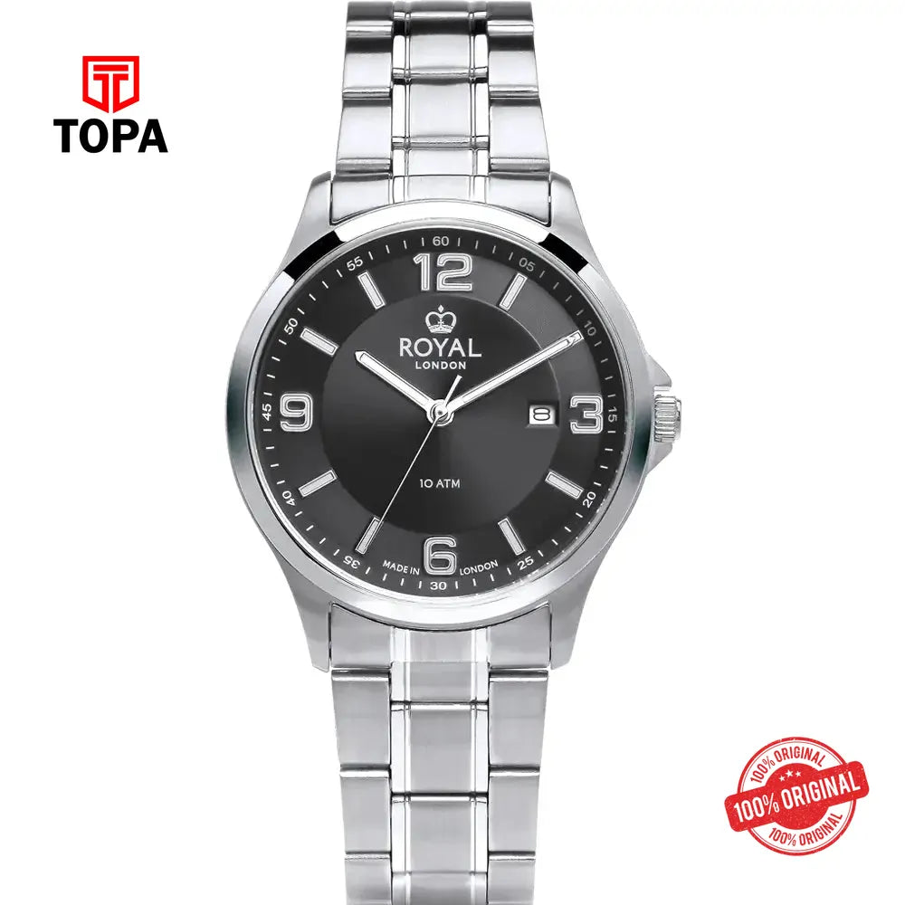 Royal London 41518-01 Metal Band Men Watch - Topa