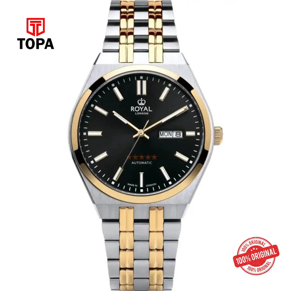 Royal London 41528-07 Metal Band Men Watch - Topa