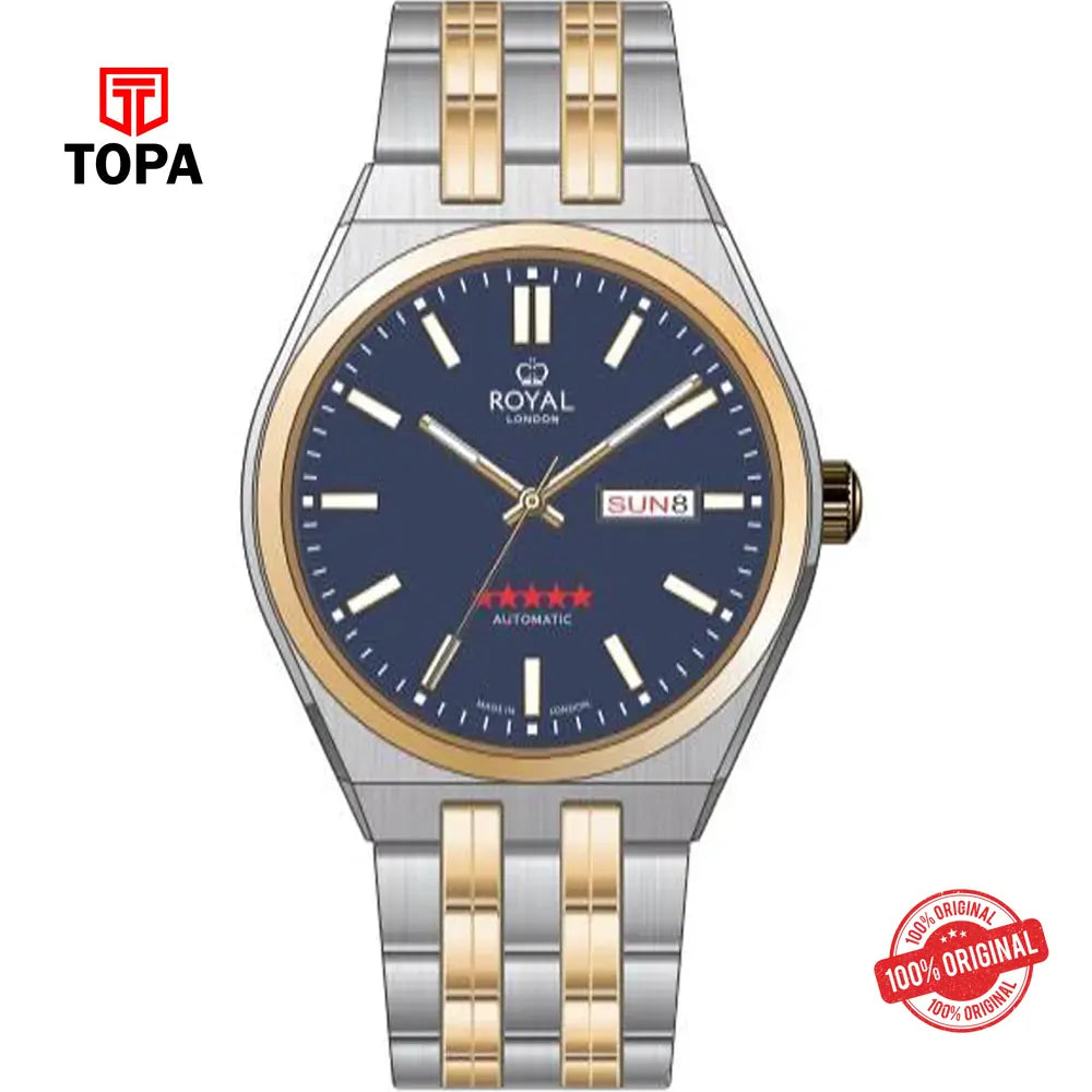 Royal London 41528-08 Metal Band Men Watch - Topa