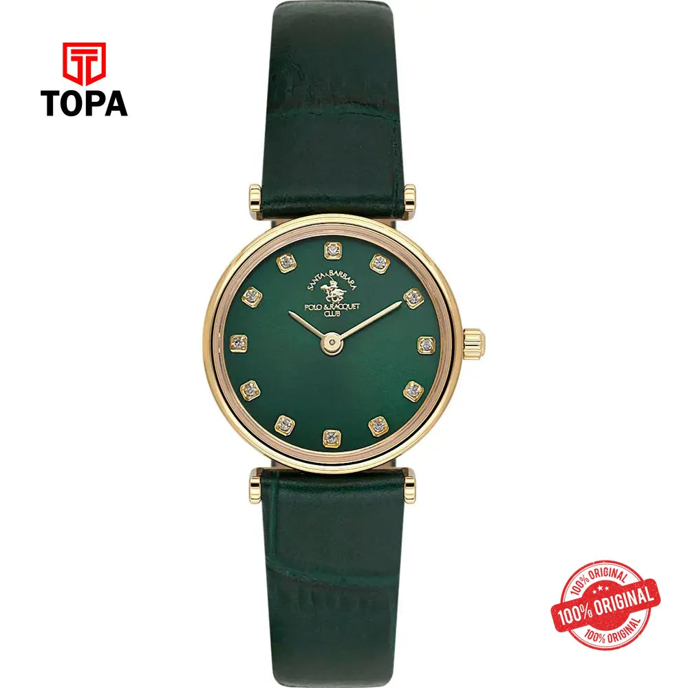 Santa Barbara Polo SB.4.10018-4 Leather Band Women Watch - Topa