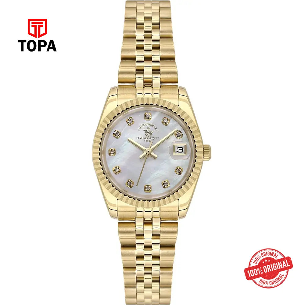 Santa Barbara SB.4.10016-3 Metal Band Women Watch - Topa