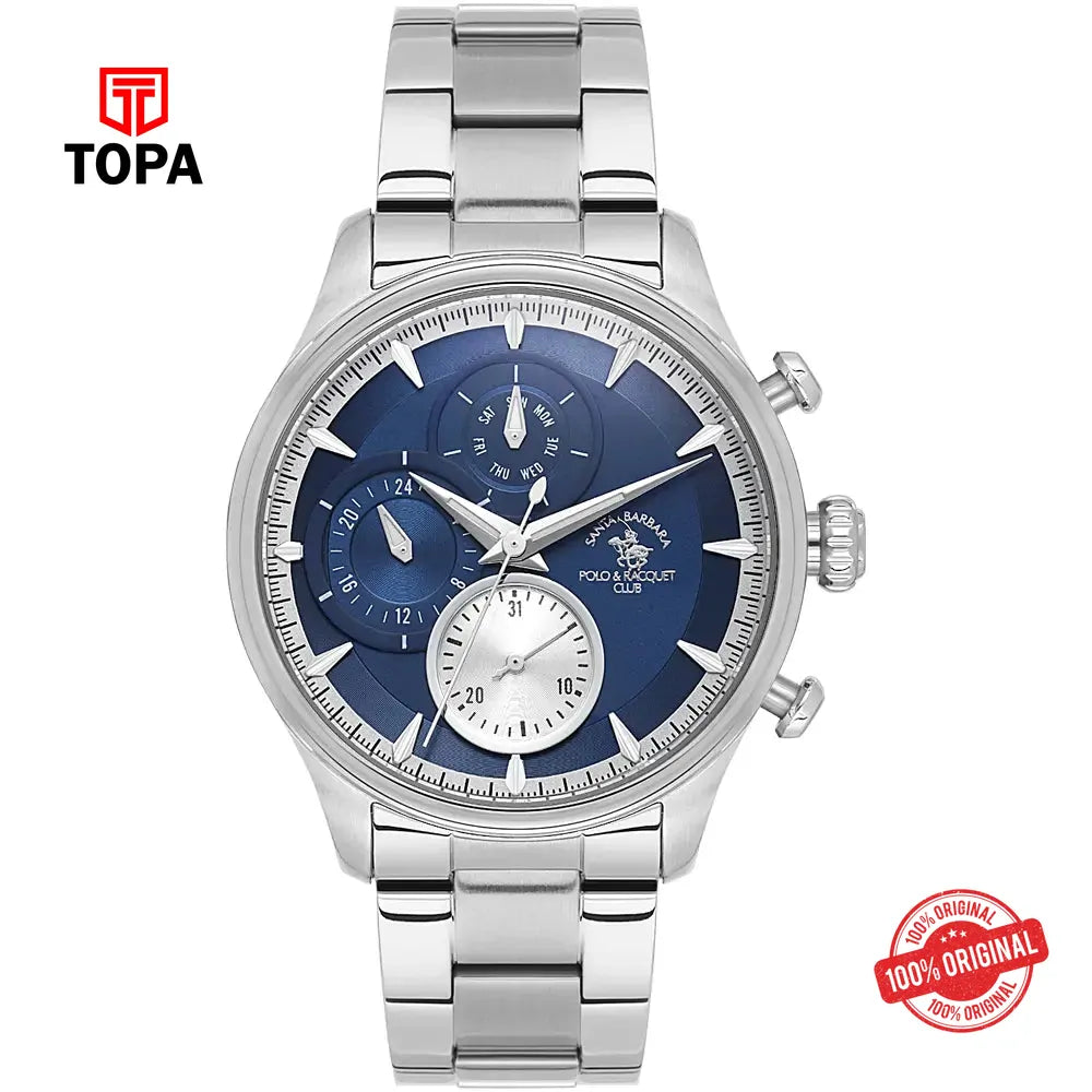 Santa Barbara SB.4.10023-3 Metal Band Men Watch - Topa