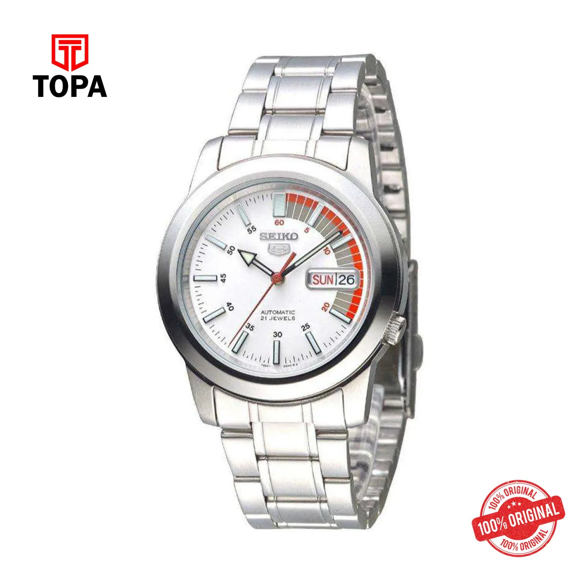 Seiko 5 Automatic SNKK25K1 Stainless Steel Watch - Topa