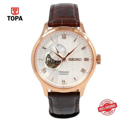 Seiko SARY154 Presage Leather Band Men Watch - Topa