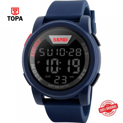 Skmei 1218-G-BLU Digital Men Watch - Topa