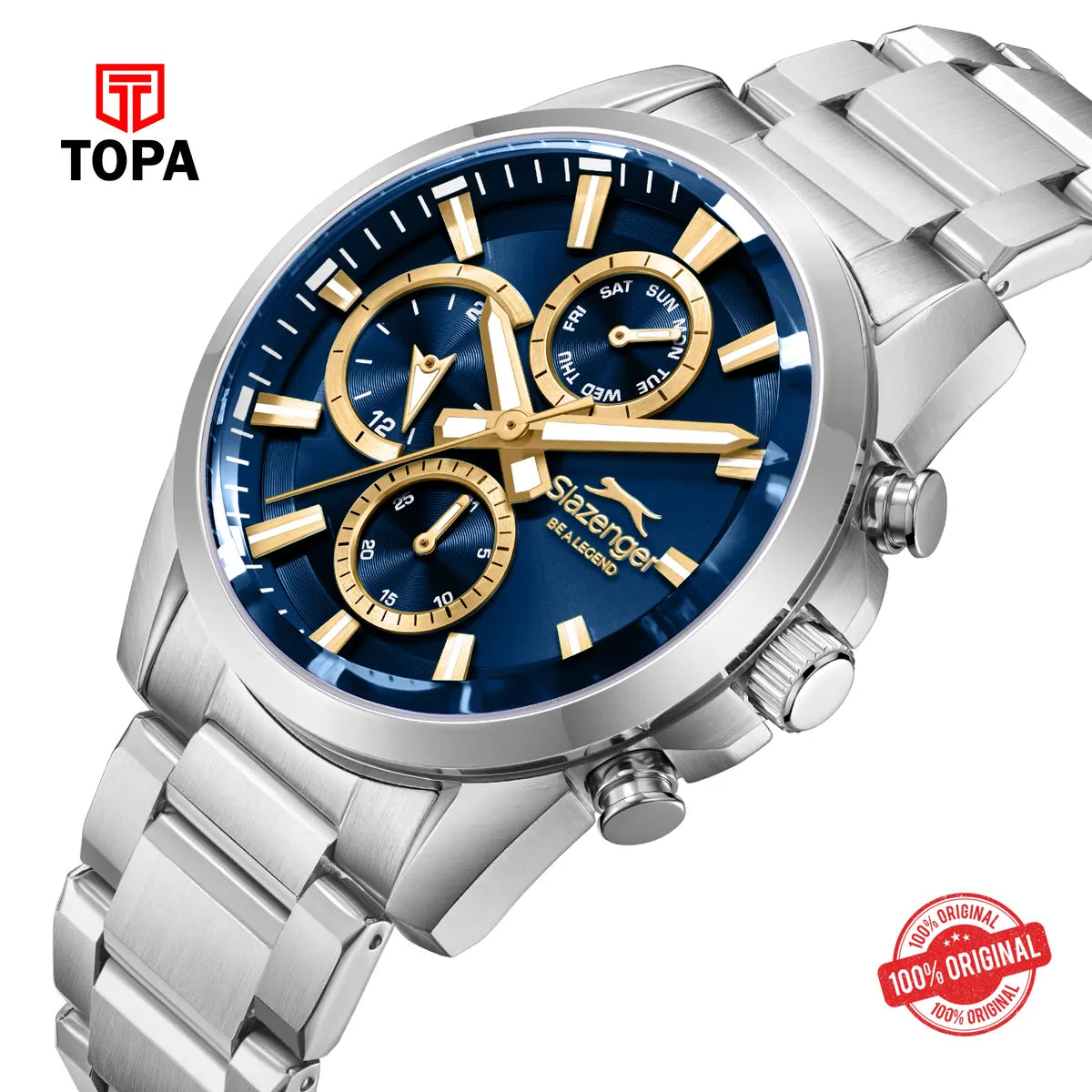 Slazenger Men's Stainless Steel Watch SL.9.2522.2.05 - Topa