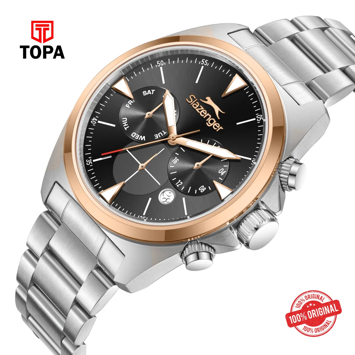 Slazenger Men's Stainless Steel Watch SL.9.2527.2.05 - Topa